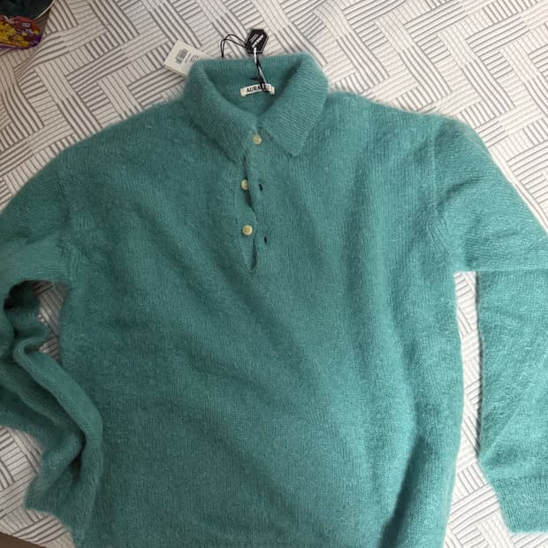 오라리 모헤어 폴로 니트 22aw
