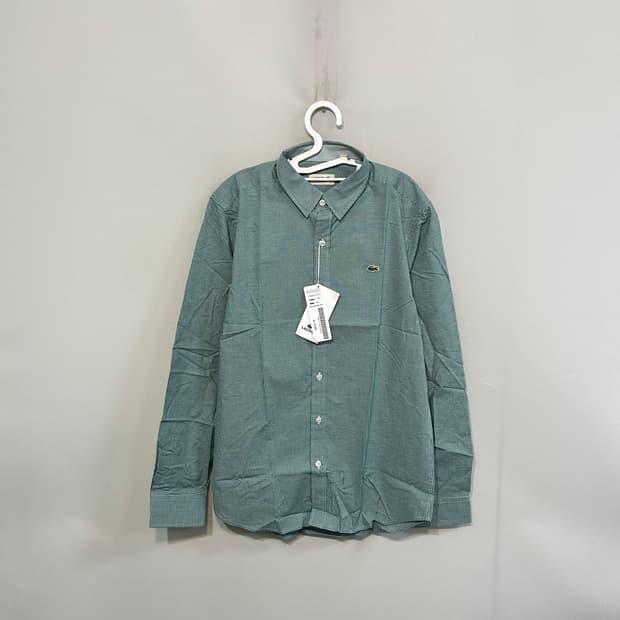 라코스테 깅엄체크 셔츠 그린 새상품 L 158000-40000