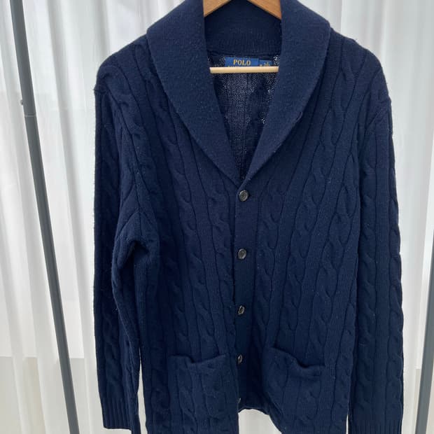 폴로 랄프로렌 꽈배기 니트 네이비 M