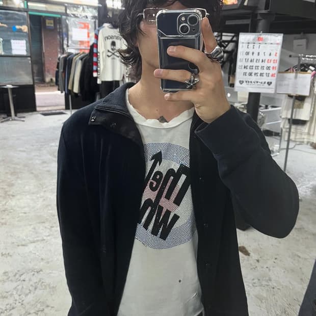 DKNY waffle knit jacket
