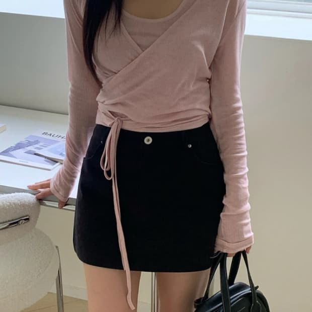 [주드 Jud] 어텀 코튼 스커트 (블랙 / S / 미착용 새상품)