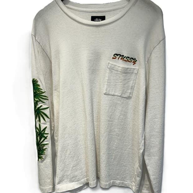 스투시 포켓 로고 롱슬리브 티셔츠