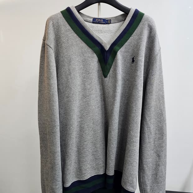 폴로 연그레이 스포츠 니트 180/100A