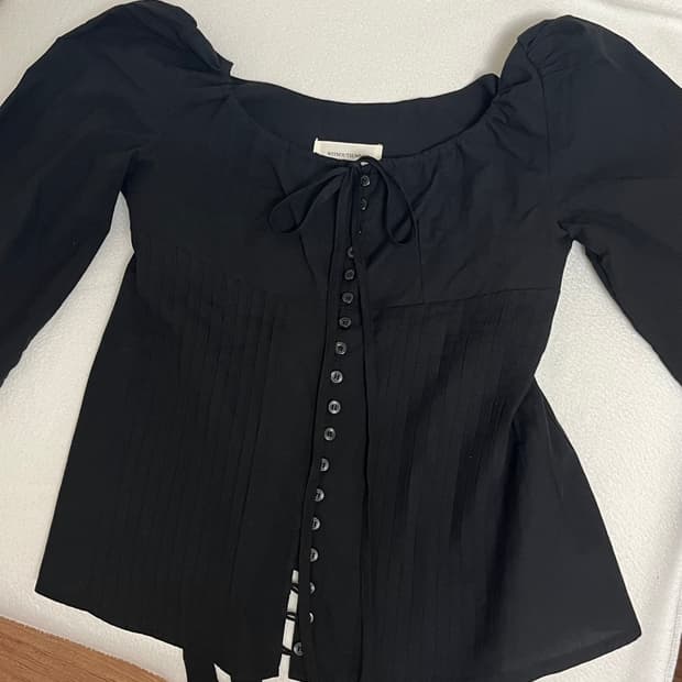 위드아웃썸머 montana long blouse black