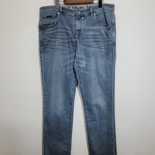 (35) 캘빈클라인 청바지 연청 스판 CK 데님팬츠 