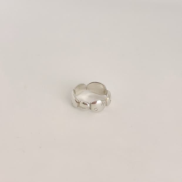 빈티지 샤넬 카멜리아 실버링 9.5호