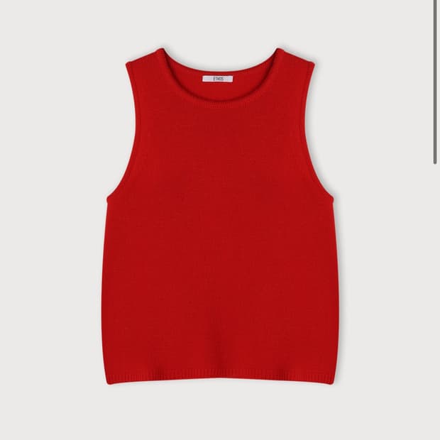 에토스 데일리 슬리브리스 니트