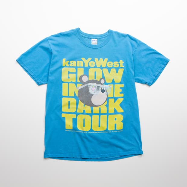 00s 칸예 웨스트 3집 공식 투어 머천 티셔츠
