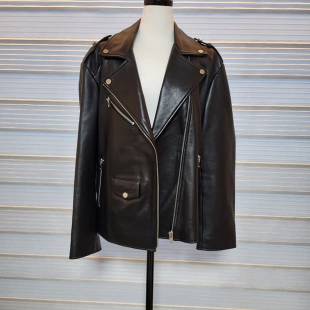 《새상품》STUDIO LAP 양가죽 라이더 자켓