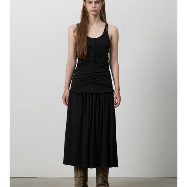 RUCHED SNAP PANNEL DRESS 쓰리투에이티 원피스