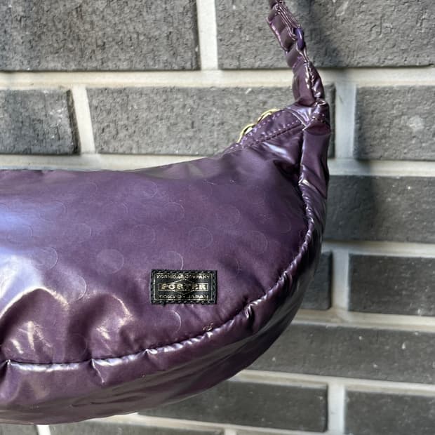 PORTER 포터 도트 호보백 퍼플