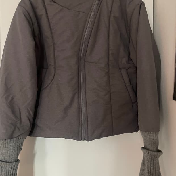 Hooded Asymmetrical Puffer Jacket