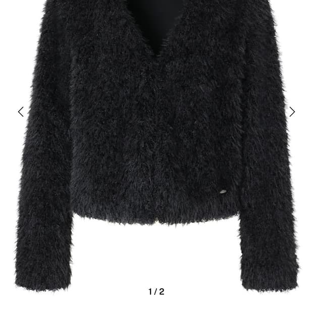 inegi 이네기 페더 퍼 가디건