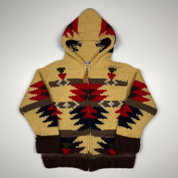 (105) 캐나다 빈티지 나바호 코위찬 가디건