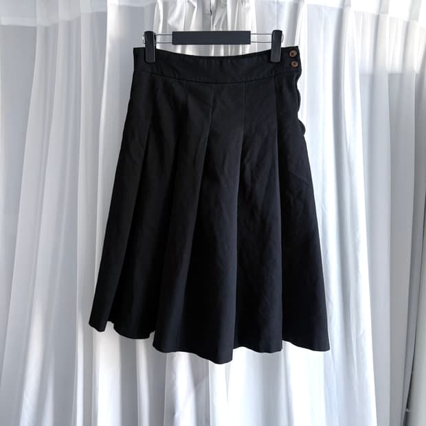 꼼데가르송 AD2012 축융지퍼 폴리 스커트