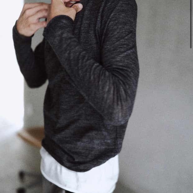 [2]Mono Prive wool sleeve charcoal