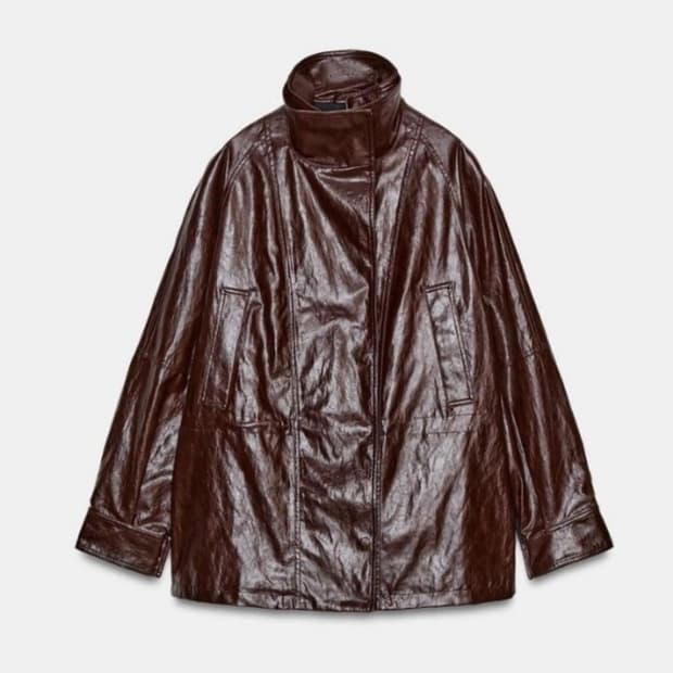 자라 zw컬렉션 레더자켓