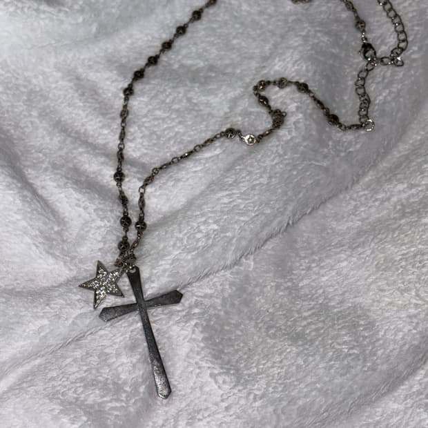 십자가 빈티지 펑크 목걸이