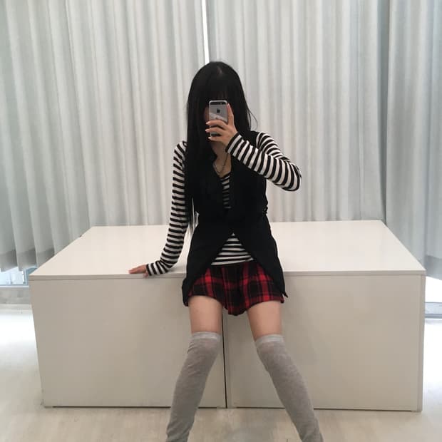 빈티지 펑크 코디 세트