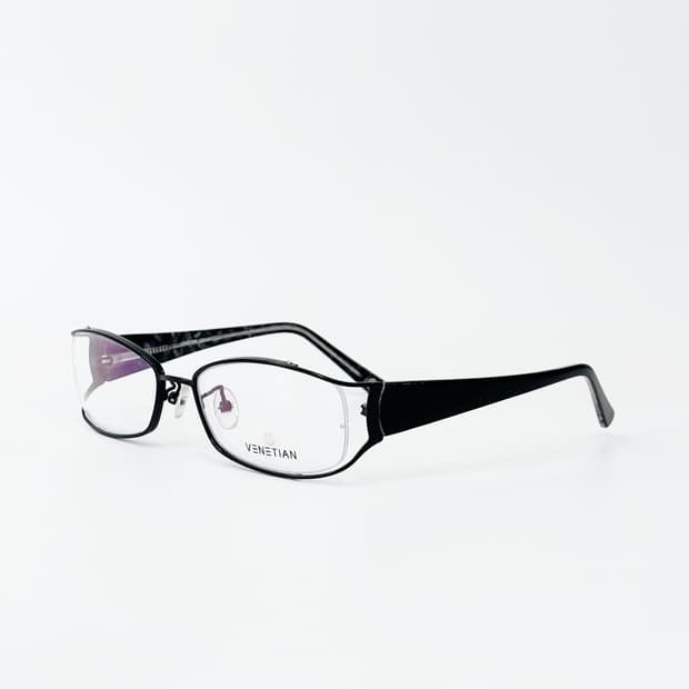 VENETIAN  블랙 메탈 데드스탁 빈티지안경