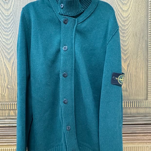 스톤아일랜드 니트가디건 그린