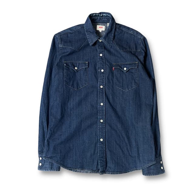 리바이스 진청 투포켓 데님 셔츠 M