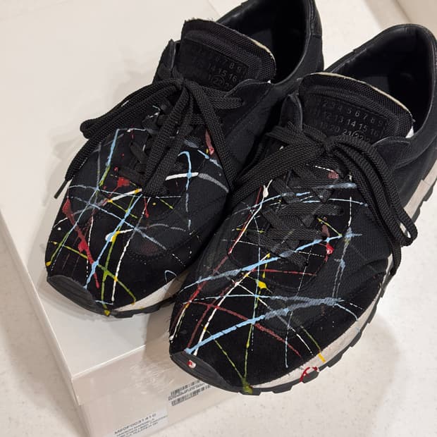 메종 마르지엘라 레플리카 페인트 러너 블랙