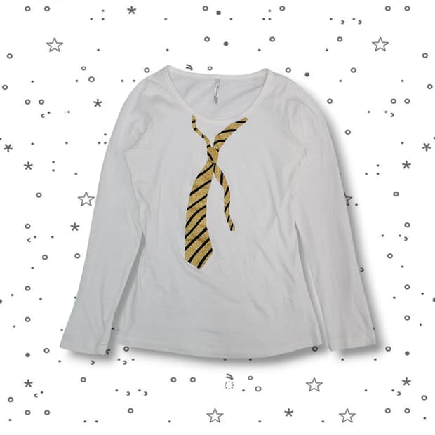 VTG 넥타이 프린팅 티셔츠