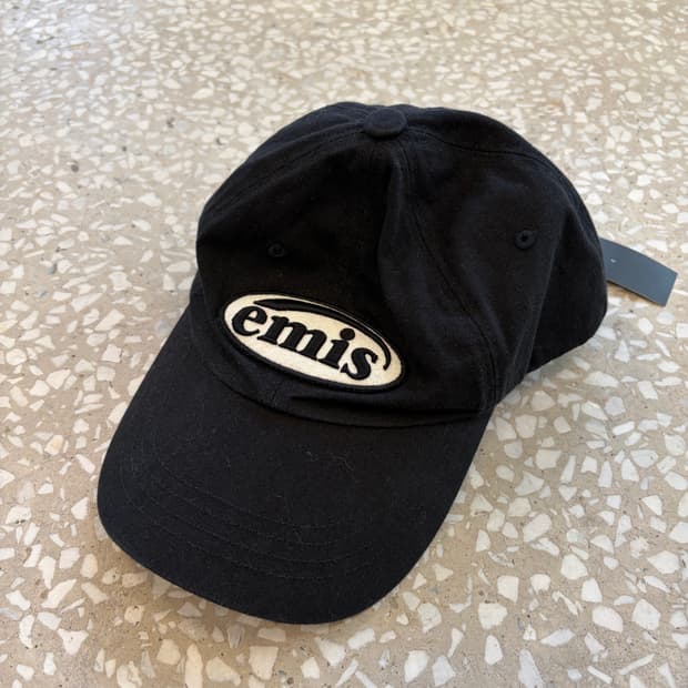 Emis Black Logo Cap