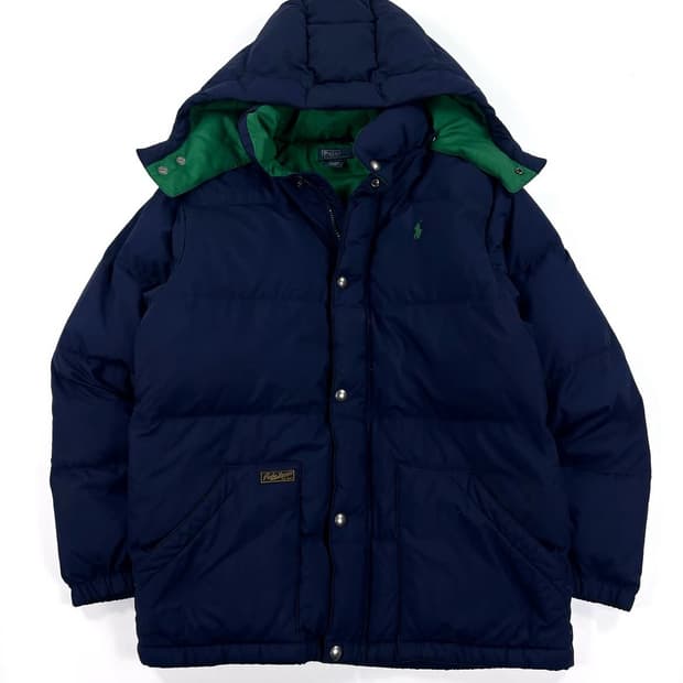 폴로 랄프로렌 네이비 패딩 