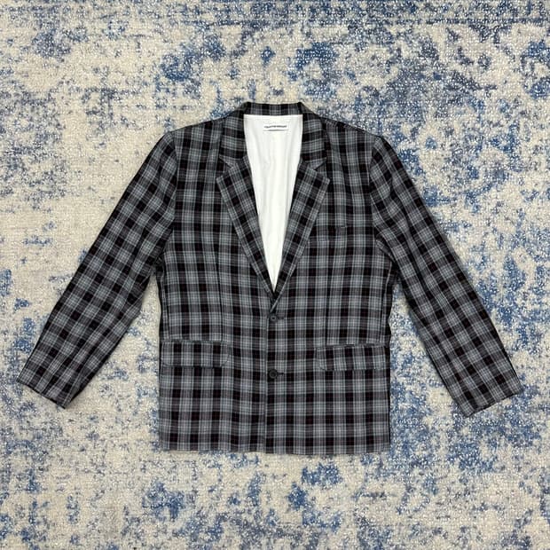 고샤 체크 블레이저