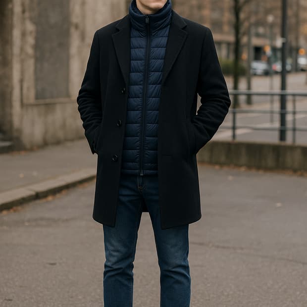 (세탁완료) 유니클로 초경량 다운 패딩 딥네이비 M 95