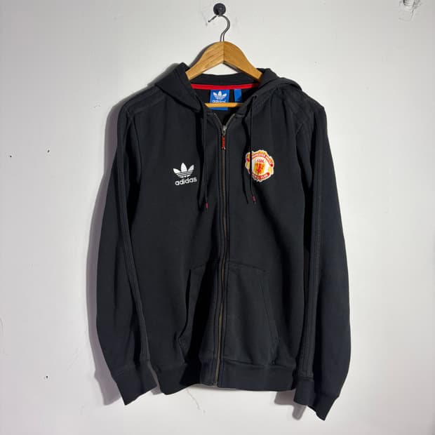 아디다스 맨체스터 블랙 후드집업 (무료배송)