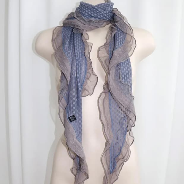 도트 레이스 스카프