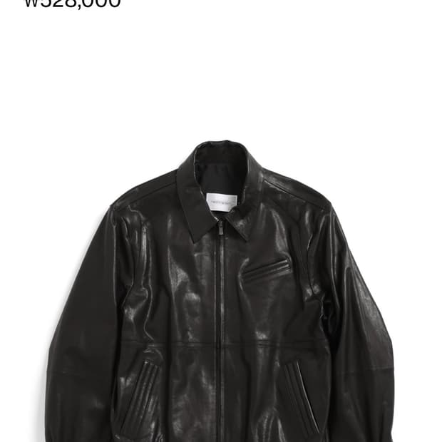 해칭룸 스티치드 볼륨 레더 자켓 램스킨 블랙 2(s)사이즈