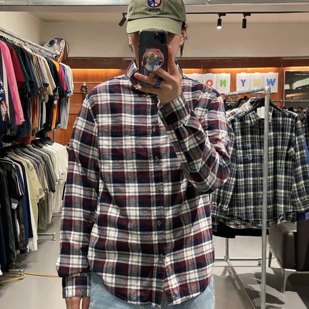 빈티지 플란넬 셔츠