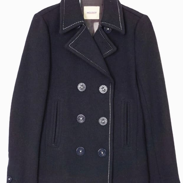 MOUSSY 울 혼방 빈티지 코트