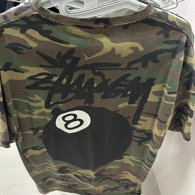 스투시 8볼 카모 M