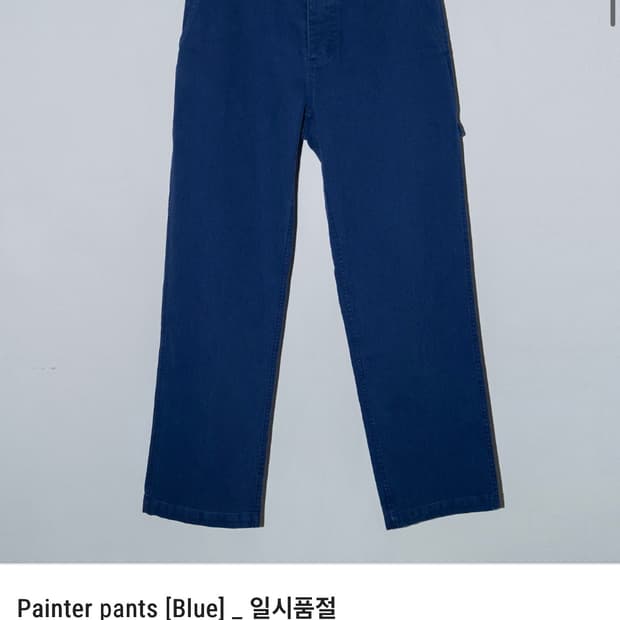 RYOO 블루 페인터 팬츠 M,L 구합니다