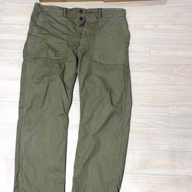 rrl 더블알엘 헤링본 퍼티그 팬츠