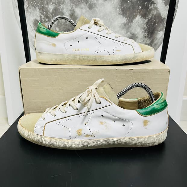  정품 43) 골든구스 그린탭 누벅 스니커즈 275~280