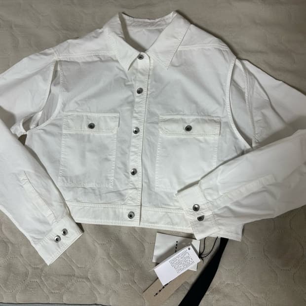 릭오웬스 크롭 셔츠 자켓