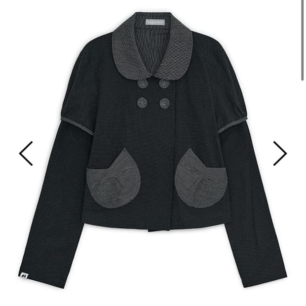 허그유어스킨 Detachable round jacket (Black)