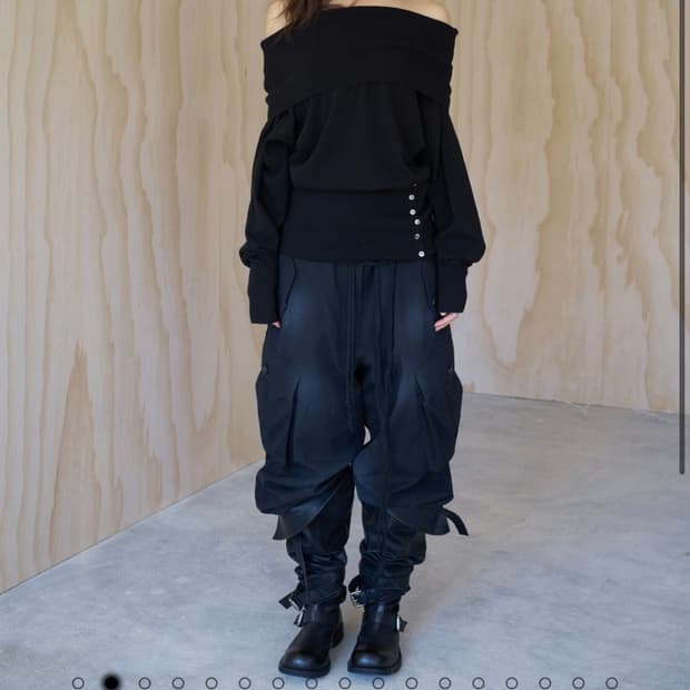 s/e/o OFF-SHOULDER KNIT TOP 