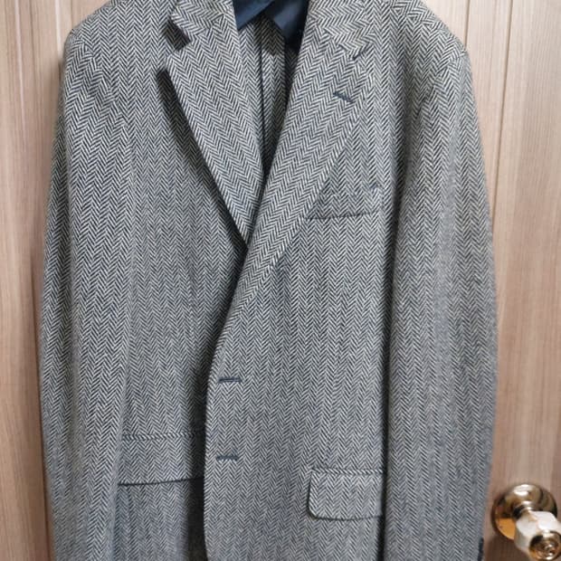 폴로 포르투갈메이드  헤링본 자켓