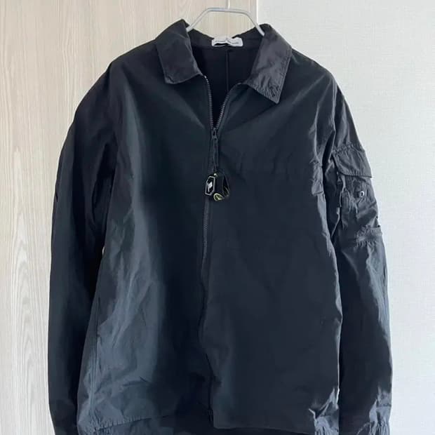 22SS 스톤아일랜드 나슬란 오버셔츠 블랙 761510502