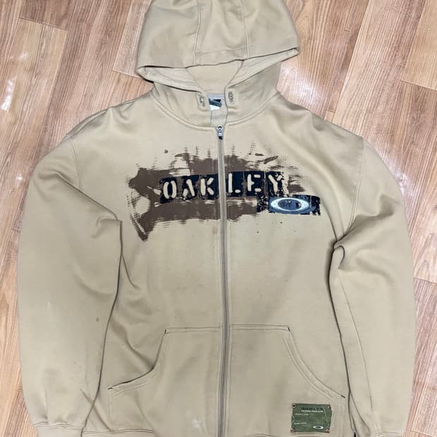 오클리 베이지 후드집업 L