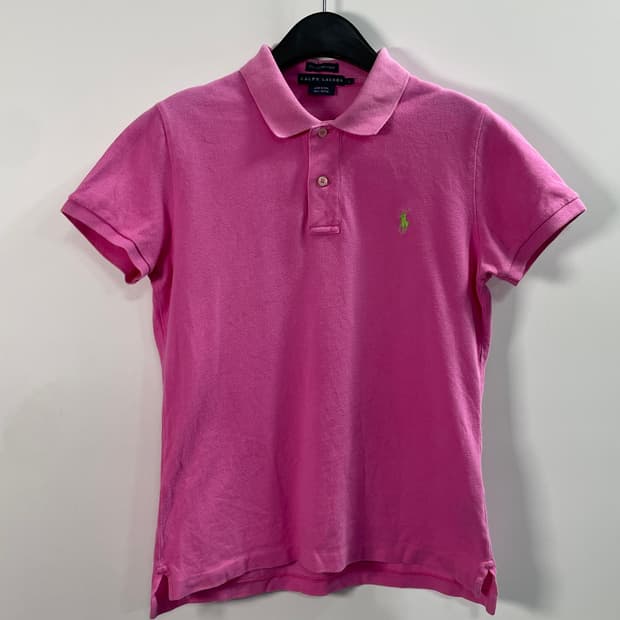 폴로 랄프로렌 우먼스 핑크 반팔카라티 (on.628)