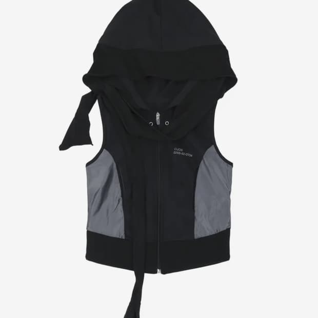 Ojos Muffler Boxer Hoodie Zip up / Black