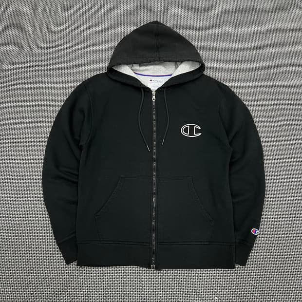 착샷O 챔피온 빅로고 후드집업